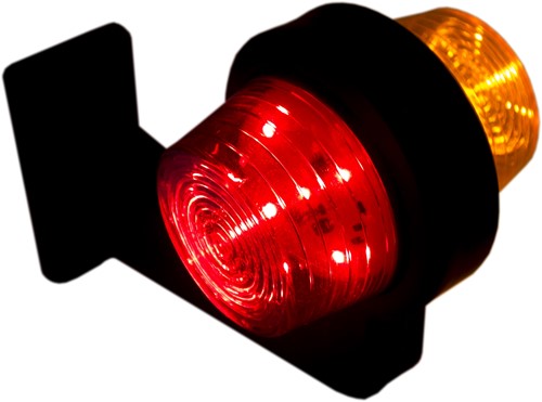 DGHP LED Begrenzungsleuchte 195mm Rot/Orange - Rechts