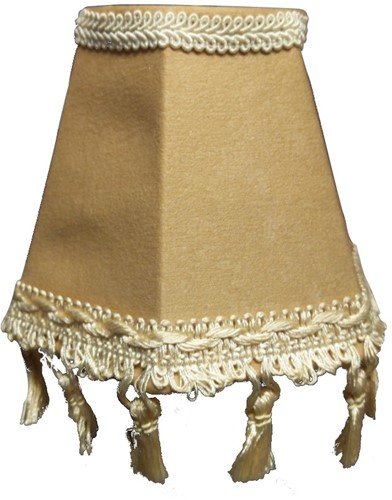 Armaturenbrettlampe rund Luxus beige mit weißer Zahnseide