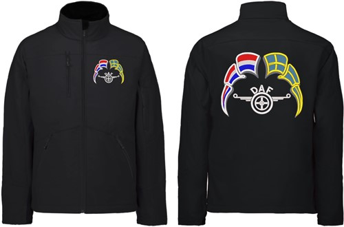 Softshell jacket DAF wings Emblem with flags Netherlands - Sweden