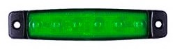 Markeerverlichting 6 LED Groen 24 V