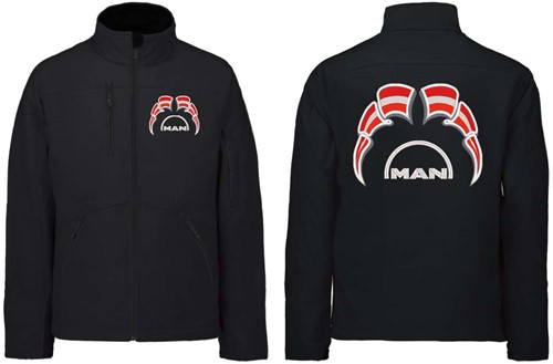 Softshell jas MAN Embleem met wimpels Oostenrijk