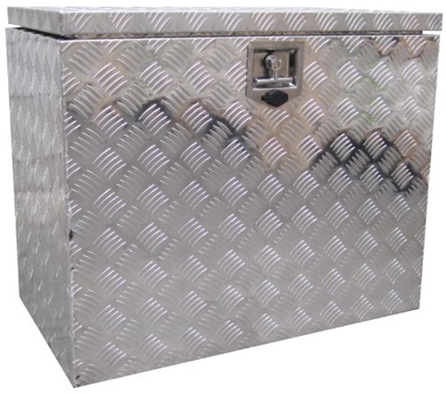 Aluminum checkerplate box - 800x450x650