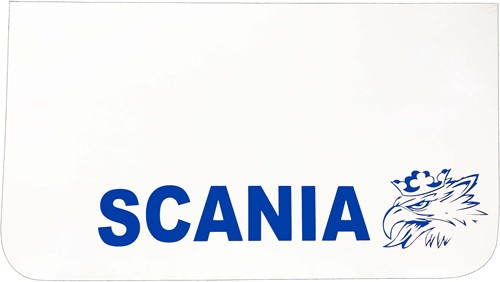 Set Scania Mudflaps white - blue