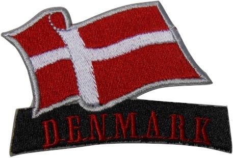 Emblem Flagge Dänemark zum Aufbügeln